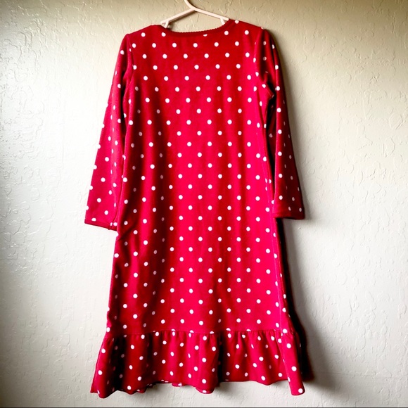Carter’s Red PolkaDot Fleece Nightgown w/ Doll Set - Picture 10 of 11
